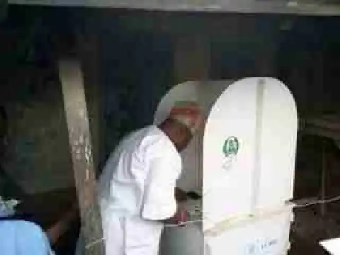 #OsunWestDecide: Davido's Uncle, Ademola Adeleke Casts His Vote (Photos)